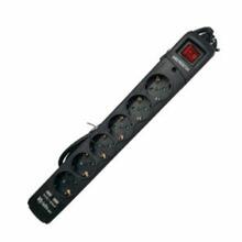 Pikendusjuhe Riello Thunder 6002, 6 pistikut, 1.5 m, must