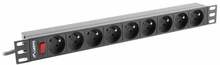 Pikendusjuhe Lanberg PDU-09E-0300-BK, 9 pistikut, 3 m, must