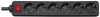 Pikendusjuhe Deltaco GT-0660, 6 pistikut, 1.5 m, must