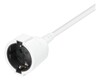 Pikendusjuhe Deltaco GT-0902, 1x CEE 7/3, 1x CEE 7/7, 10 m, valge