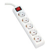 Pikendusjuhe Omega OL5G5W, 5 pistikut, 5 m, valge