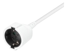 Pikendusjuhe Deltaco GT-0902, 1x CEE 7/3, 1x CEE 7/7, 10 m, valge