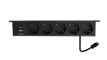 Pikendusjuhe Deltaco GT-1105, 5 pistikupesa, 1x21W A+C USB, GST18 ühendus