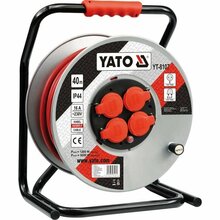 Pikendusjuhe rullil Yato YT-8107, 4 pistikut, 40 m, 3600 W