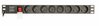 Toitejaotusseade Gembird EG-PDU-014-F, 8 pistikupesa, 1U, 16A, 3 m, must