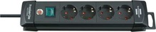 Pikendusjuhe Brennenstuhl Premium-Line 1951140100, 4 pistikut, 1.8 m, must