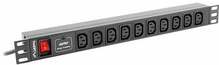 Pikendusjuhe Lanberg PDU-10I-0200-IEC-BK, 10 pistikut, 2 m, must