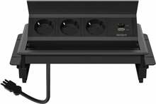 Pikendusjuhe Deltaco GT-1400, 3 pistikupesa, 1x21W A+C USB, GST18 pistik