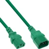 Inline toitekaabli pikendus C13-C14, 0,5 m, roheline