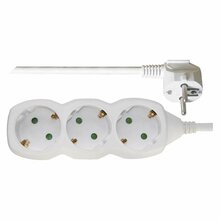 Pikendusjuhe EMOS P0323R, 3 pistikupesa, 3 m, valge