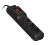 Pikendusjuhe Activejet COMBO 3GN, 3 pistikut, 1,5 m, must