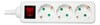 Pikendusjuhe DELTACO GT-0351, 3 pistikupesa, 3.0 m, valge