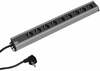 Pikendusjuhe Bachmann 300.001, 9 pistikut, 2 m, must/hall