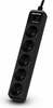 Pikendusjuhe CyberPower Tracer III B0520SC0-FR, 5 pistikut, 1.8 m, must