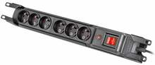 Pikendusjuhe Armac M6 19 Rack, 6 pistikut, 3 m, must