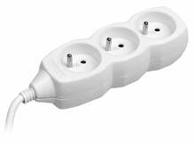 Pikendusjuhe Tracer TRALIS44613, 3 pistikupesa, 1.5 m, valge