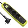 Pikendusjuhe Electraline 62152, 3 pistikupesa + 2 USB, 2 m