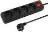 Pikendusjuhe Blow PR-470WSP, 4 pistikut, 1.5 m, must