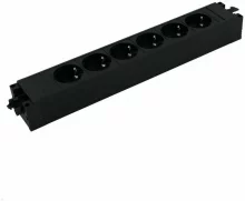 Pikendusjuhe Bachmann STEP BASE, 6 pistikut, must