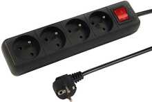 Pikendusjuhe Blow PR-470WSP, 4 pistikut, 1.5 m, must