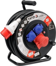 Pikendusjuhe tööstuslik Yato YT-8120, 25 m, 3 pistikupesa, 9000 W