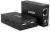 Lindy 43408, 2 Port USB 2.0 Cat. 6 Extender, 100 m, must