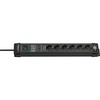 Pikendusjuhe Brennenstuhl Premium-Line 1951160400, 6 pistikut, 1,8 m, must