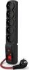 Pikendusjuhe Acar F5 Power, 5 pistikut, 3 m, must