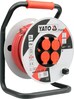 Pikendusjuhe rullil Yato YT-8106, 30 m, 4 pistikupesa, 3600 W
