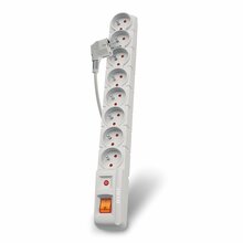 Pikendusjuhe Acar S8, 8 pistikut, 3 m, hall