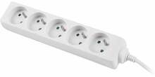 Pikendusjuhe Lanberg PS0-05E-0150-W, 5 pistikut, 1.5 m, valge