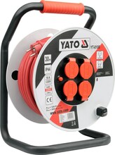 Pikendusjuhe rullil Yato YT-8106, 30 m, 4 pistikupesa, 3600 W