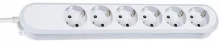 Pikendusjuhe Bachmann SMART, 6 pistikut, 5 m, valge