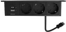 Pikendusjuhe Deltaco GT-1103, 3 pistikupesa, 1x21W A+C USB, GST18 ühendus