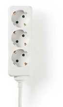 Pikendusjuhe Nedis EXSO315F1WT, 3 pistikut, 1.5 m, valge