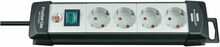 Pikendusjuhe Brennenstuhl Premium-Line 1951540101, 4 pistikut, 5 m, must/helehall