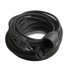 Pikendusjuhe Electraline 01661, 20 m, must