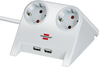 Pikendusjuhe Brennenstuhl 1153520222, 2 pistikupesa, 2x USB, 1,8 m, valge