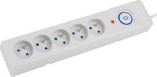 Pikendusjuhe Armac Z5, 5 pistikut, 5 m, hall