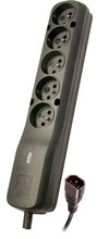 Pikendusjuhe Lestar LZ-530 BW, 5 pistikut, 1,5 m, must
