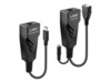 Laiendaja Lindy 43390, USB 2.0 Type C Cat.6, 100 m, must