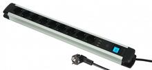 Pikendusjuhe Electraline 62562, 9 pistikut + 3 USB, 2 m, alumiinium