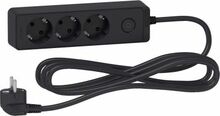 Pikendusjuhe Schneider Electric ST9433B, 3 pistikut, 3 m, must