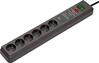Pikendusjuhe Brennenstuhl Secure-Tec 1159541376, 6 pistikut, 3 m