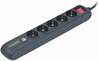 Pikendusjuhe Energenie SPG5-U2-5, 5 pistikut, 1.5 m, USB laadijaga, must