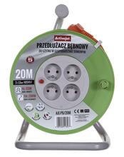 Pikendusjuhe rullis Activejet AJE-PB/20M, 20 m, hall/laim