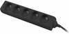 Pikendusjuhe Lanberg PS0-05E-0300-BK, 5 pistikupesa, 3 m, must