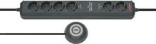 Pikendusjuhe Brennenstuhl Eco-Line Comfort Switch Plus EL CSP 24, 6 pistikut, 1.5 m, antratsiit