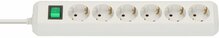 Pikendusjuhe Brennenstuhl Eco-Line, 6 pistikut, 1,5 m, valge
