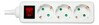 Pikendusjuhe Deltaco GT-0352, 3 pistikupesa, 5.0 m, valge